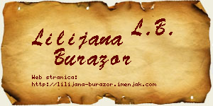 Lilijana Burazor vizit kartica
